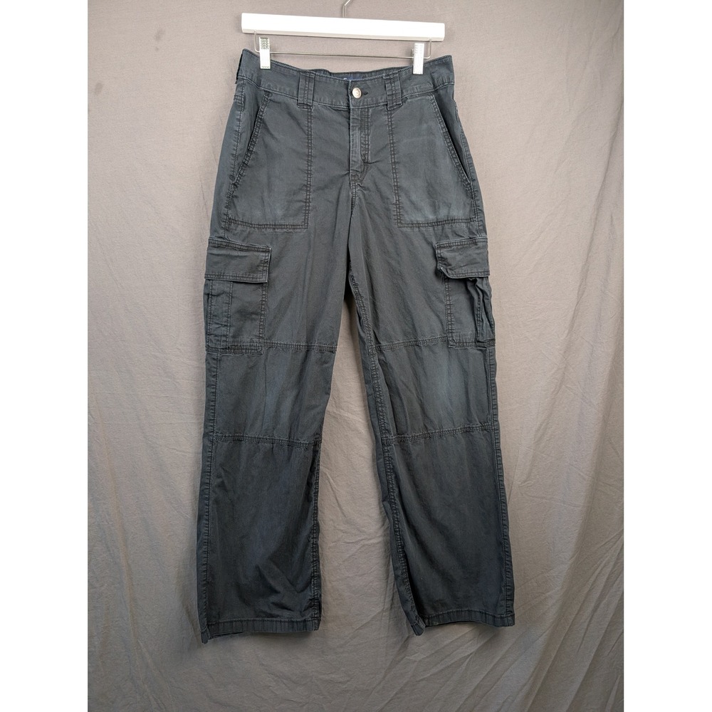 Hollister High-Rise Vintage Baggy Cargo Pants Charcoal Grey 7R W28R